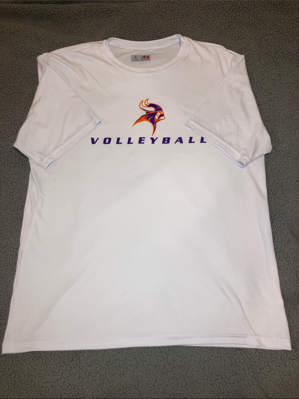 White Volleyball Graphic Tee - Unbranded